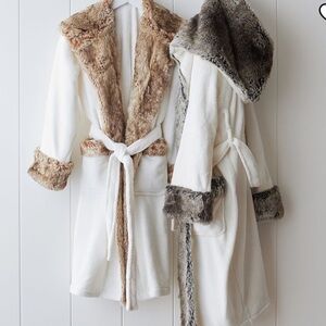 Pottery Barn Faux Fur Ombré Robe